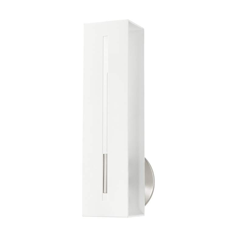 Image 3 Soma 1 Light Textured White ADA Sconce more views