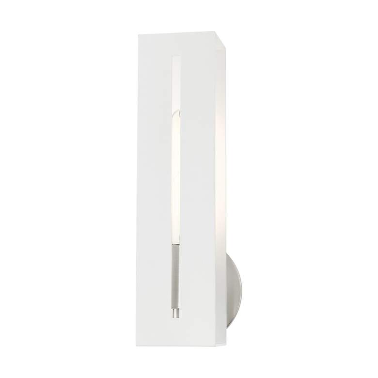 Image 4 Soma 1 Light Textured White ADA Sconce more views
