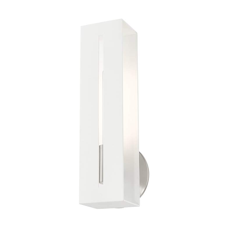 Image 5 Soma 1 Light Textured White ADA Sconce more views