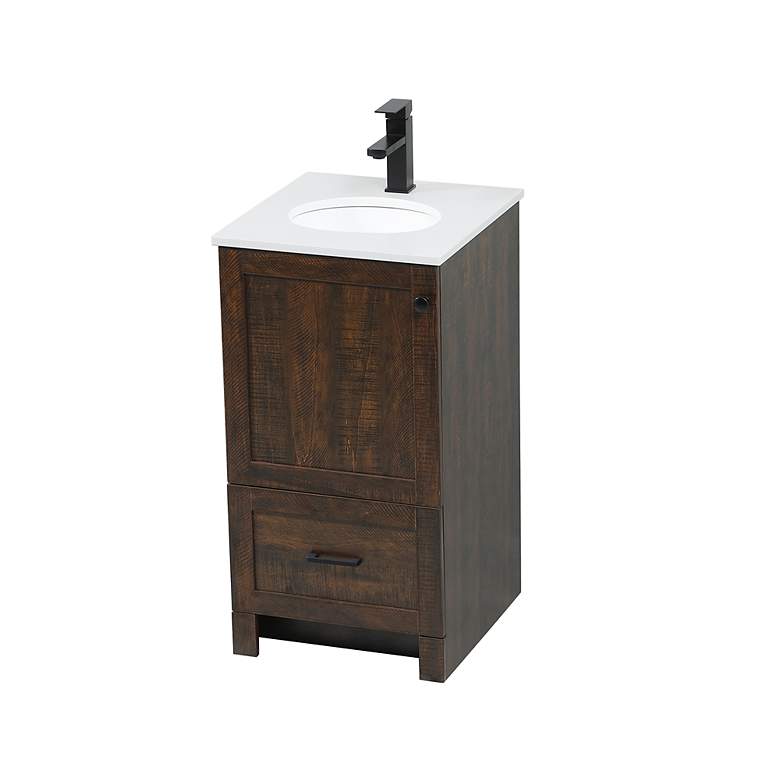 Image 5 Soma 18" Wide Expresso Single Sink Bathroom Vanity more views