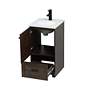 6_Soma 18" Wide Expresso Single Sink Bathroom Vanity more views