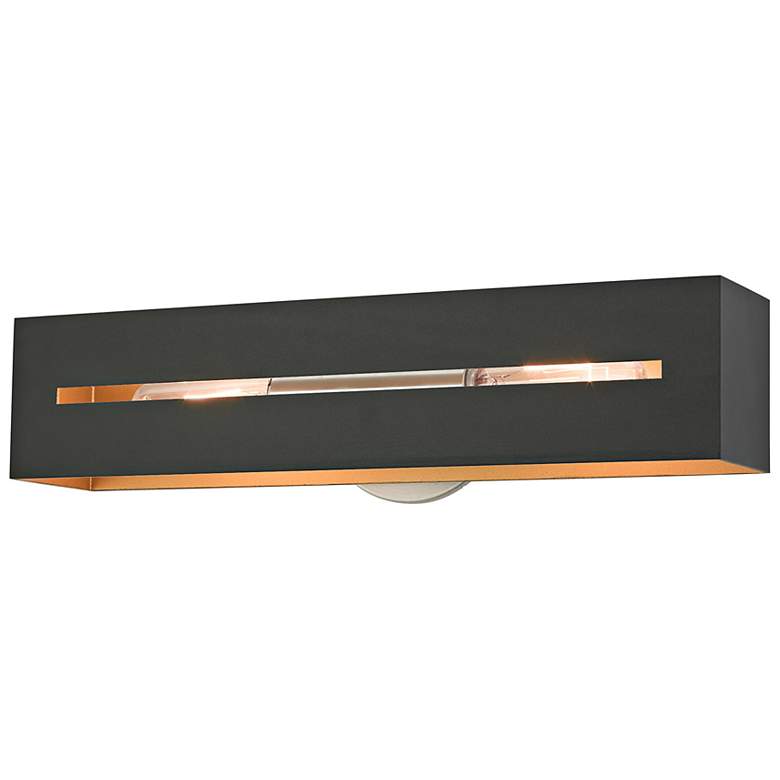 Image 5 Soma 18" Wide Textured Black Vanity Bath Light more views