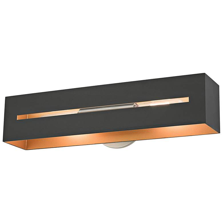 Image 6 Soma 18" Wide Textured Black Vanity Bath Light more views