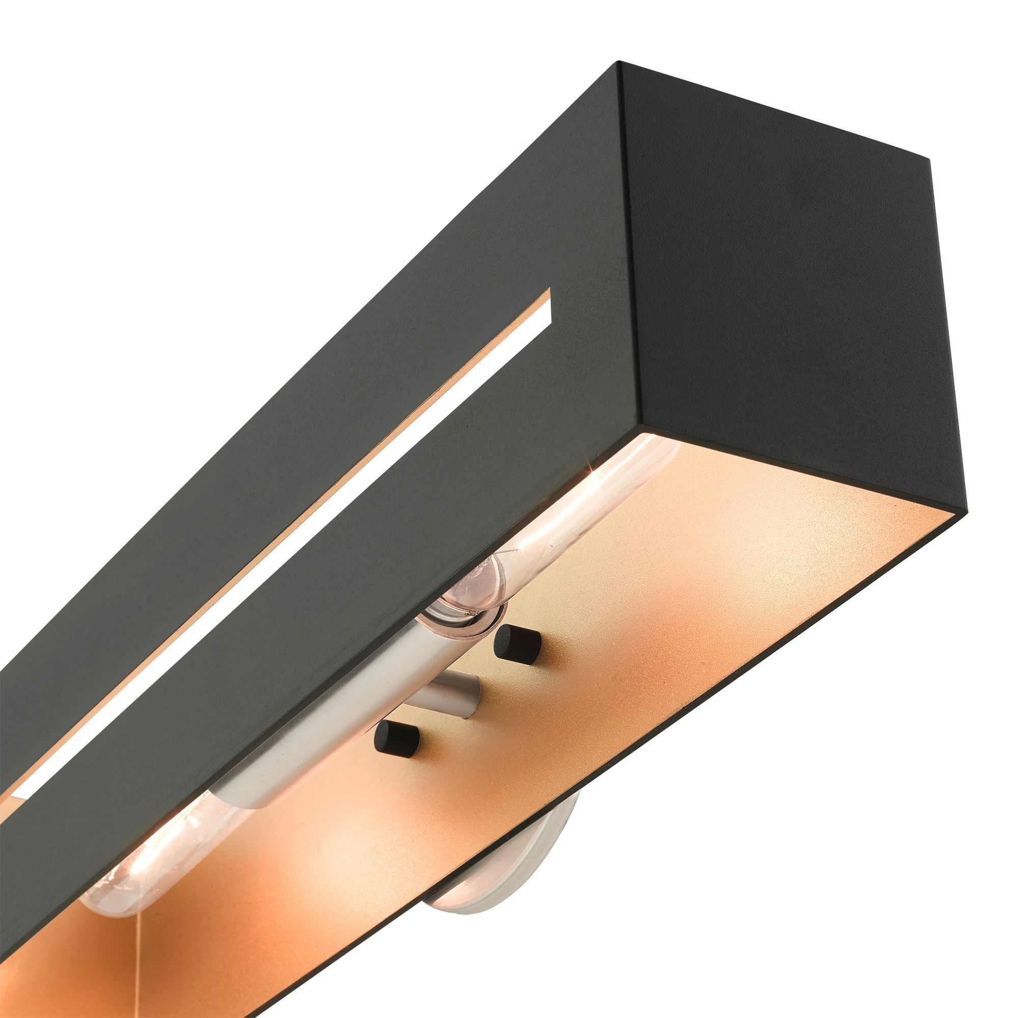 Soma 18" Wide Textured Black Vanity Bath Light