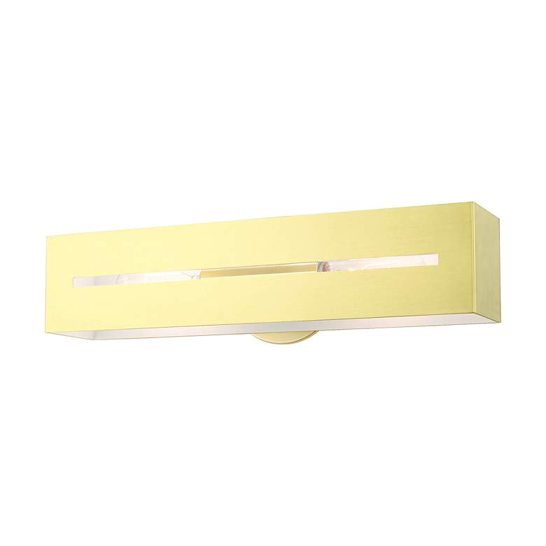 Image 3 Soma 2 Light Satin Brass ADA Vanity Sconce more views