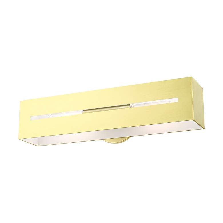 Image 4 Soma 2 Light Satin Brass ADA Vanity Sconce more views