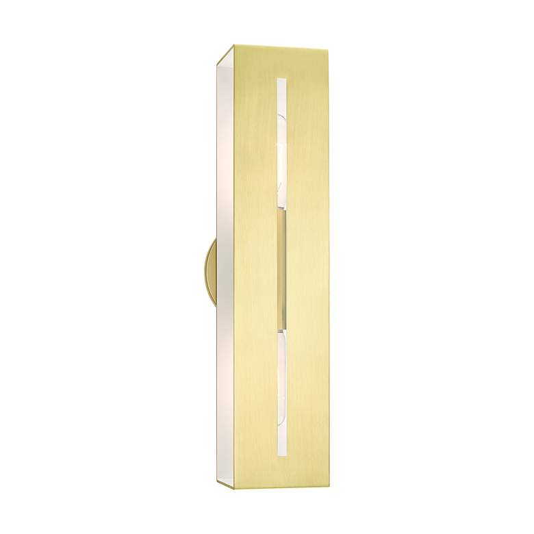 Image 6 Soma 2 Light Satin Brass ADA Vanity Sconce more views