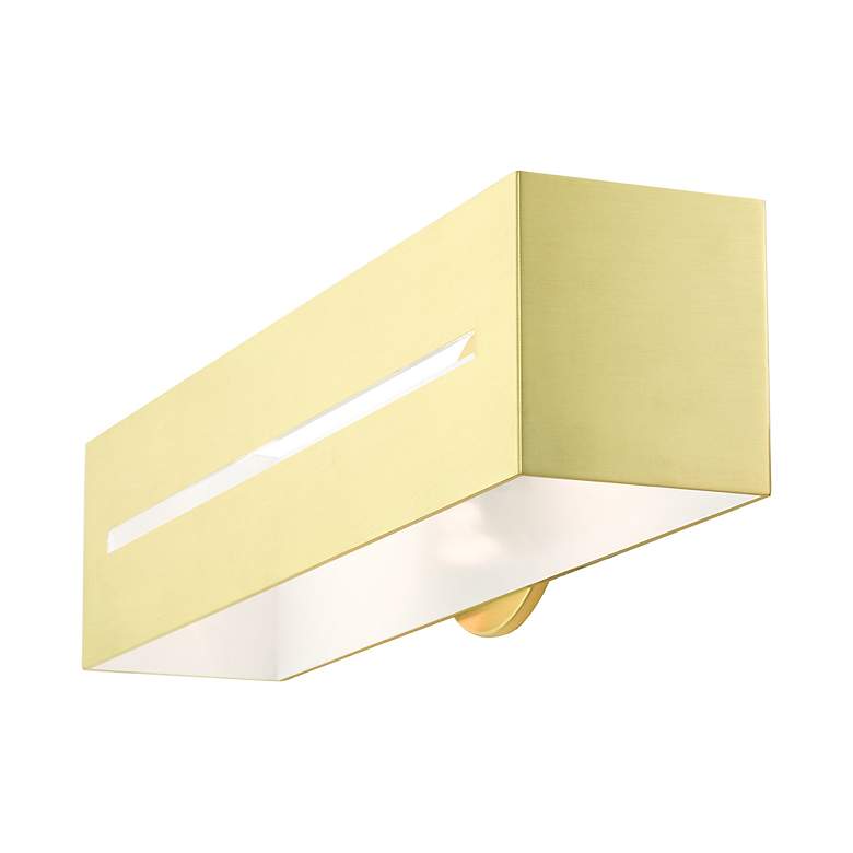 Image 7 Soma 2 Light Satin Brass ADA Vanity Sconce more views