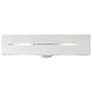 Soma 2 Light Textured White with Brushed Nickel Finish Accents ADA Sconce