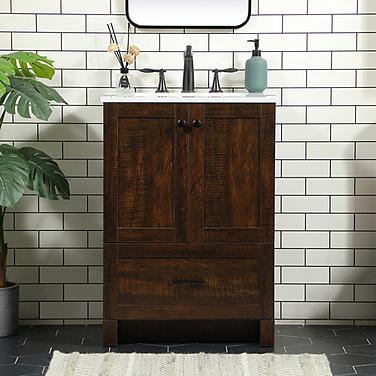 Soma 24" Wide Expresso Single Sink Bathroom Vanity