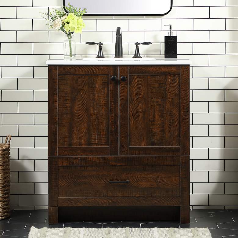 Image 1 Soma 30" Wide Expresso Single Sink Bathroom Vanity