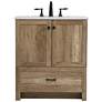 2_Soma 30" Wide White Natural Oak Single Sink Bathroom Vanity