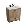 5_Soma 30" Wide White Natural Oak Single Sink Bathroom Vanity more views
