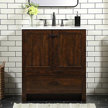 Soma 30" Wide Expresso Single Sink Bathroom Vanity