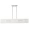 Soma 4 Light Brushed Nickel Linear Chandelier