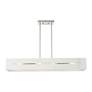 4_Soma 4 Light Brushed Nickel Linear Chandelier more views