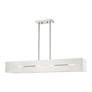 5_Soma 4 Light Brushed Nickel Linear Chandelier more views