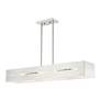 6_Soma 4 Light Brushed Nickel Linear Chandelier more views