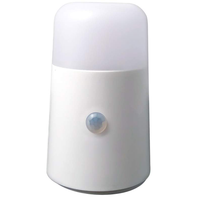 Image 1 SomaGlo 4 1/4" High White Motion Sensor LED Night Light