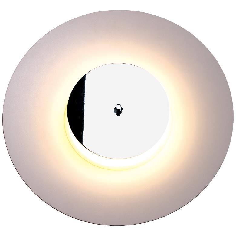 Image 1 Sombrero 17.7" Vanilla White/Chrome Wall Mount