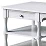 Somerdale 47 3/4" Wide White 3-Shelf Writing Desk