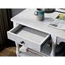 Somerdale 47 3/4" Wide White 3-Shelf Writing Desk