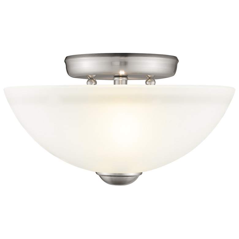 Image 3 Someret 11" Wide Brushed Nickel Ceiling Light