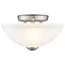 3_Someret 11" Wide Brushed Nickel Ceiling Light