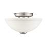 4_Someret 11" Wide Brushed Nickel Ceiling Light more views