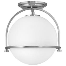 Somerset 11 1/2&quot;W Nickel Ceiling Light by Hinkley Lighting