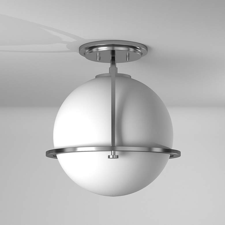 Image 1 Somerset 11 1/2"W Nickel Ceiling Light by Hinkley Lighting