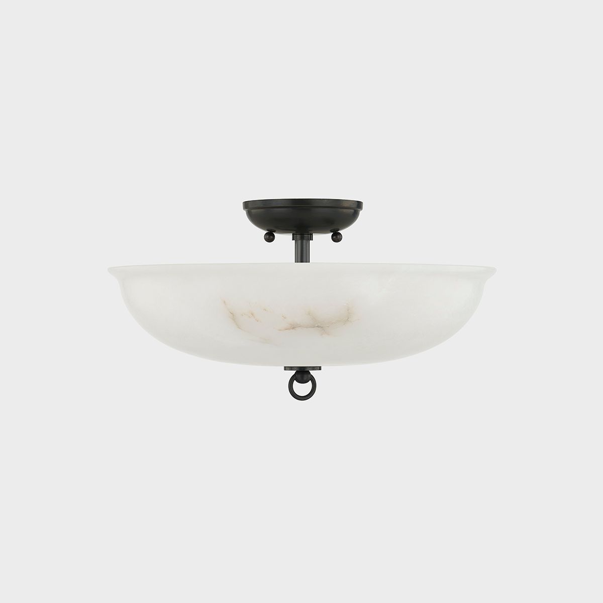 Image 4 Somerset 16" Wide Distressed Bronze Bowl Ceiling Light more views