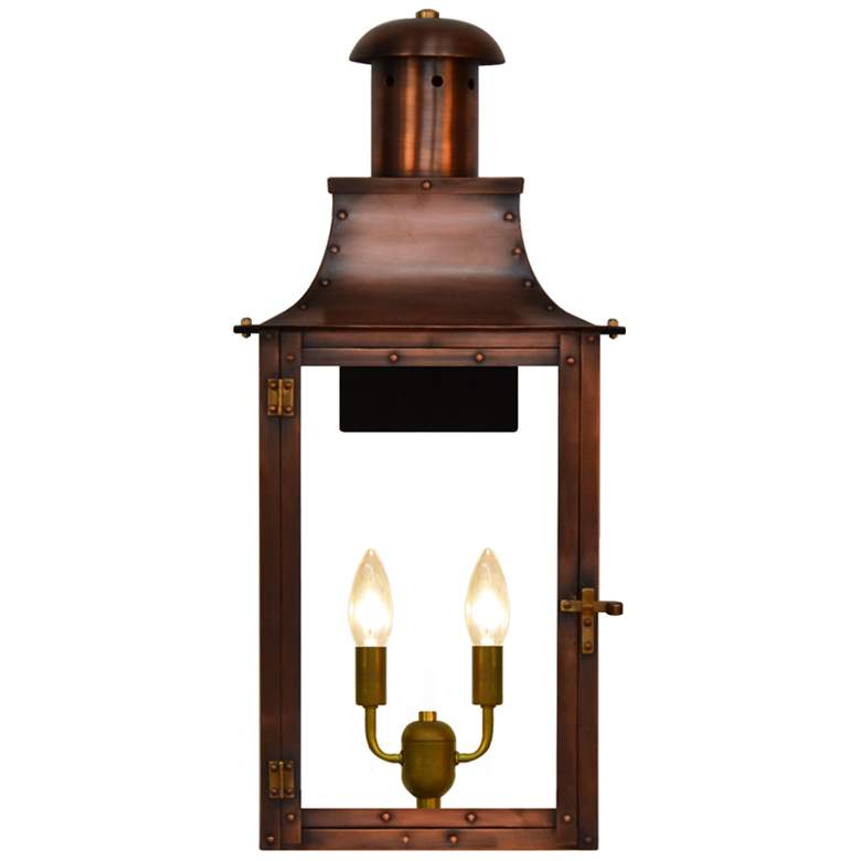Image 1 Somerset 23" High Antique Copper 2-Light Outdoor Wall Light