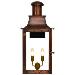 Somerset 23" High Antique Copper 2-Light Outdoor Wall Light