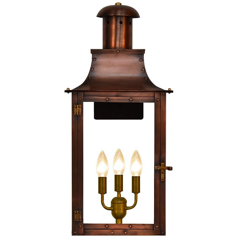 Image 1 Somerset 26 1/2" High Antique Copper 3-Light Outdoor Wall Light