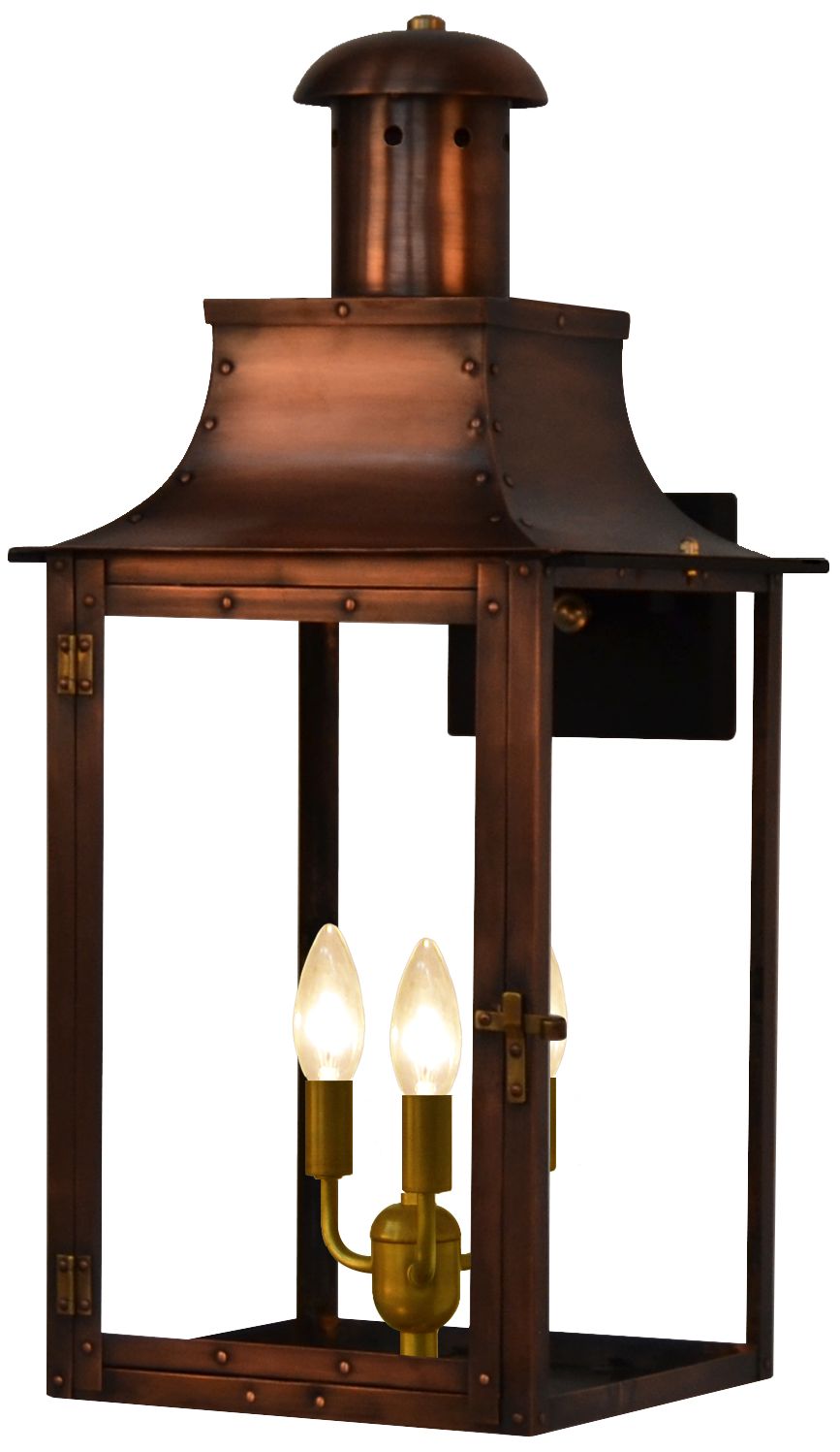 Image 3 Somerset 32" High Antique Copper 3-Light Outdoor Wall Light more views