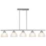 3_Somerset 42" Wide Brushed Nickel 5-Light Linear Pendant