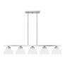 4_Somerset 42" Wide Brushed Nickel 5-Light Linear Pendant more views