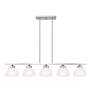 5_Somerset 42" Wide Brushed Nickel 5-Light Linear Pendant more views