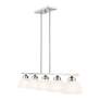 7_Somerset 42" Wide Brushed Nickel 5-Light Linear Pendant more views