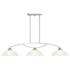 Somerset 50" Wide Brushed Nickel 3-Linear Pendant