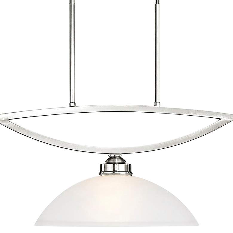 Image 4 Somerset 50" Wide Brushed Nickel 3-Linear Pendant more views