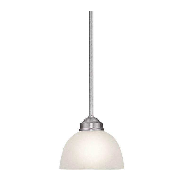 Image 3 Somerset 6 1/2" Wide Brushed Nickel Mini Pendant