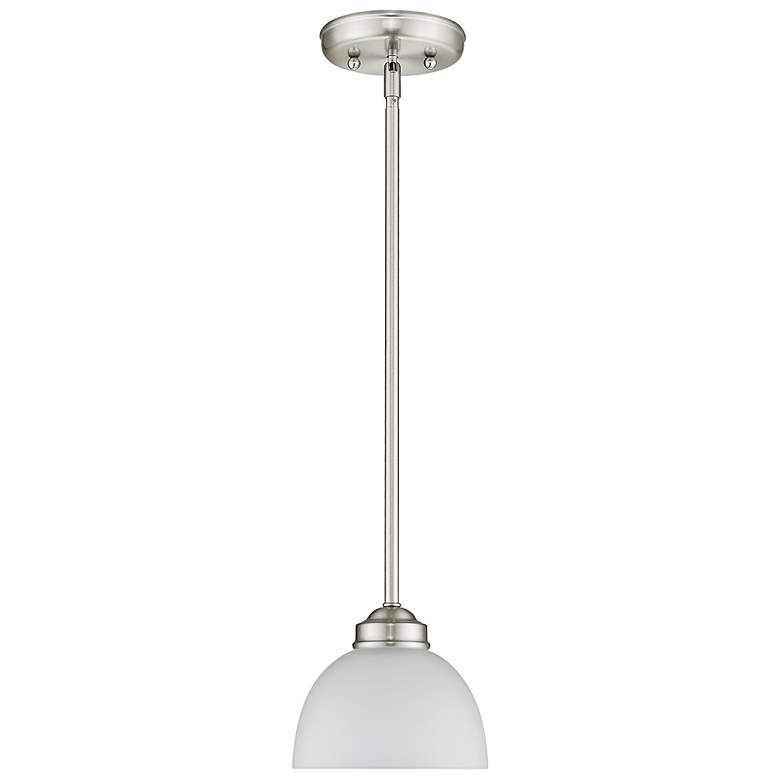 Image 5 Somerset 6 1/2" Wide Brushed Nickel Mini Pendant more views