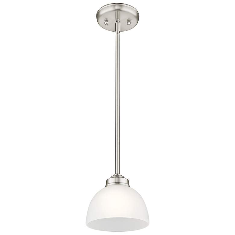 Image 6 Somerset 6 1/2" Wide Brushed Nickel Mini Pendant more views