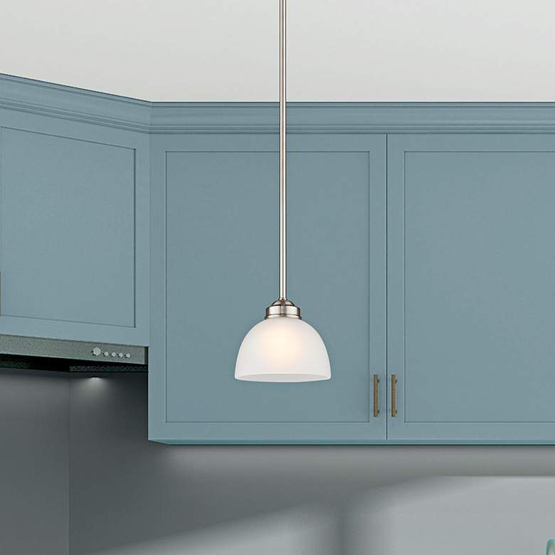 Image 7 Somerset 6 1/2" Wide Brushed Nickel Mini Pendant more views