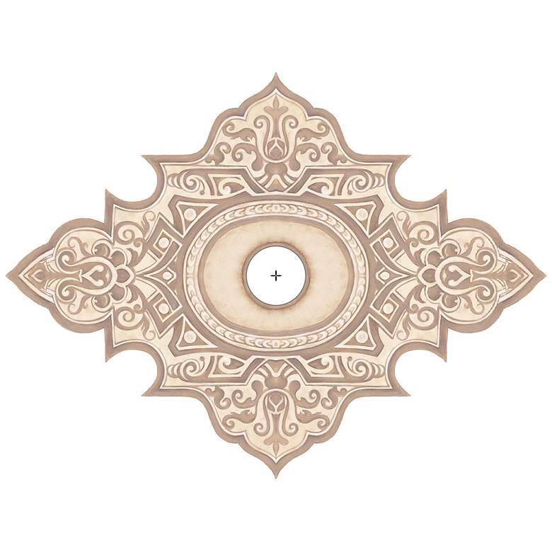 Image 2 Somerset Giclee 36" Wide Repositionable Ceiling Medallion