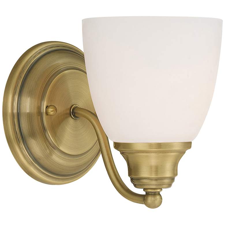 Image 1 Somerville 1 Light Antique Brass Wall Sconce
