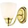 Somerville 1 Light Polished Brass Wall Sconce