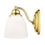 Somerville 1 Light Polished Brass Wall Sconce